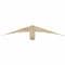 Ekena Millwork Bellingham Rough Sawn Timber Gable Bracket, Douglas Fir, 48"W x 8"H x 4"D x 4"F, 4/12 Pitch GBW048X08X0404BEL00RDF - alternate 1
